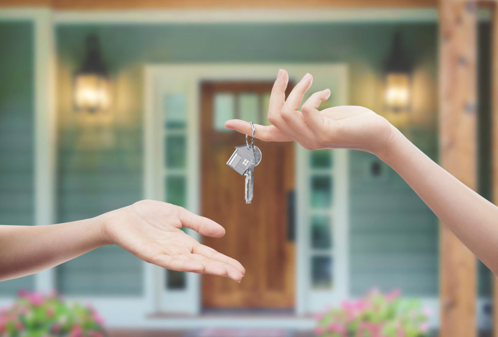 A homeowner handed keys